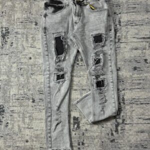 Calça Jeans Jogador Clara com Rasgos