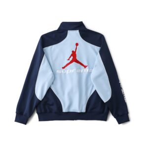 Supreme x Jordan Tricot Track Jacket Blue