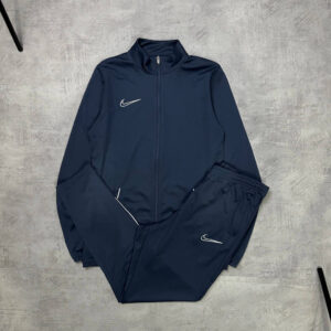 Conjunto NK Dri-Fit 2021 (Azul Escuro e Branco)